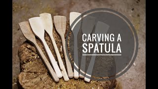 Carving a spatula [upl. by Bonnes]