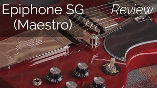 Epiphone 2020 SG Maestro  Guitar Review 61 Standard [upl. by Anelrahs]