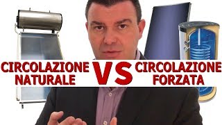 Solare Termico  Circolazione Naturale VS Circolazione Forzata [upl. by Ennirac347]