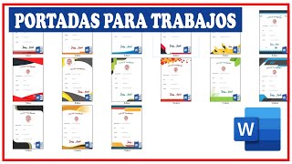 Guía Rápida Descargar las Mejores Portadas para Tus Trabajos en Word [upl. by Scopp199]