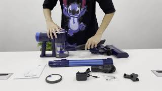 Assemble the machinePRETTYCARE cordless vacuum cleaner [upl. by Sutphin520]