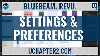 Bluebeam Revu  Settings amp Preferences [upl. by Ibrahim]