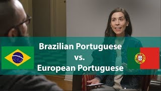 Brazilian Portuguese vs European Portuguese  Speaking Brazilian [upl. by Ainehta]