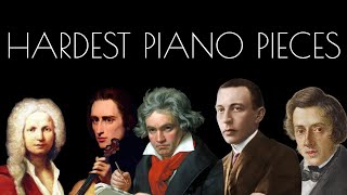 Top 10 Most Difficult Piano Pieces [upl. by Oiralednac]