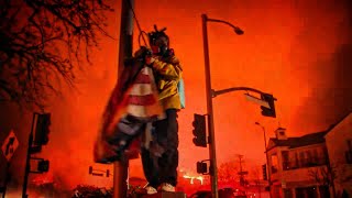 Alex Choi Saves Flag from Burning  LOS ANGELES [upl. by Oralle904]