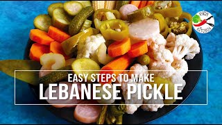 LEBANESE PICKLES  ARABIC PICKLES  Quick Pictorial Recipe [upl. by Cromwell]