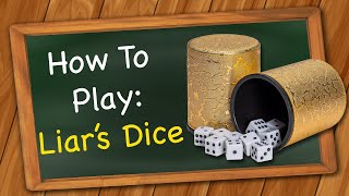 How to play Liars Dice [upl. by Rehpatsirhc572]