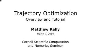 Introduction to Trajectory Optimization [upl. by Dustin]