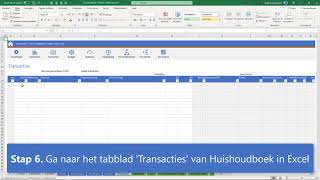 Huishoudboek in Excel  demonstratie banktransacties downloaden en importeren [upl. by Delores64]