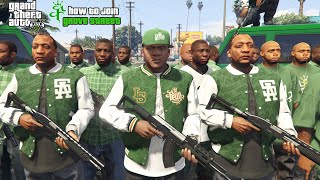 How To Join Grove Street Families Gang in GTA 5 Gang Missionsclothesterritories [upl. by Bunns]