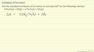 Enthalpies of Formation Example [upl. by Sivra227]