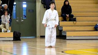 Shotokan White To Yellow Belt Test Heian Shodan  Winnipeg Karate for Kids  Shihan Woonatai 2012 [upl. by Berey623]