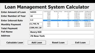 How to Create a Loan Management Systems in Excel using VBA [upl. by Nybor321]