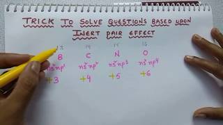 Trick for inert pair effect  Periodic table tricks  Class 11 Chemistry [upl. by Sanyu]