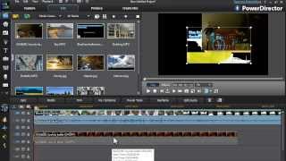 PowerDirector 11 Tutorial  How To Add PictureinPicture Effects and Multiple Videos On 1 Screen [upl. by Mell]