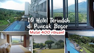 10 Rekomendasi Hotel Bagus Indah dan Murah di Puncak Bogor  Review Hotel Pemandangan terbaik [upl. by Alebasi]