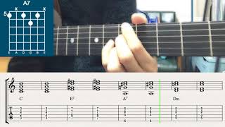 All of Me Manouche Style Chord  Gypsy Jazz Guitar Tutorial [upl. by Eimareg]