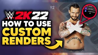 WWE 2K22 How To Use Custom RendersPortraits EASY Tutorial [upl. by Warp87]