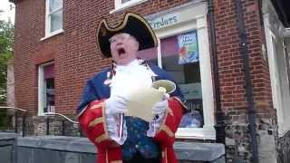 TOWN CRIER NORFOLK ENGLANDTRAVEL CULTURE [upl. by Parrie423]