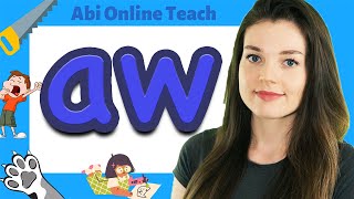 Phonics AW SoundWords Digraph [upl. by Aicenert]