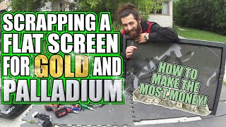 Scrapping A Flatscreen TV  How To Make Money From A Scrap TV [upl. by Onstad]