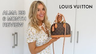 Louis Vuitton Alma BB Bag  6 Month Honest Review  Louis Vuitton Review [upl. by Hyacinthe]