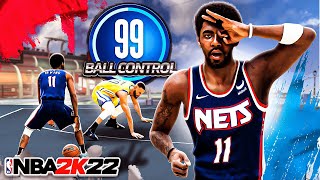 KYRIE IRVING quotOFFENSIVE THREATquot BUILD RETURNS to NBA 2K22 99 BALL HANDLE [upl. by Bohaty]