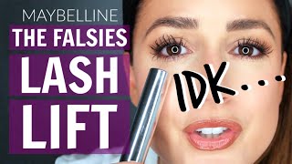 1st ImpressionHONEST Review  MAYBELLINE The Falsies LASH LIFT [upl. by Rrats]