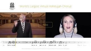 Hallelujah Chorus  Learn to sing Alto part  DG [upl. by Shig]