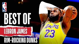 BEST Of LeBron James RimRocking DUNKS  NBA Career [upl. by Ardene]