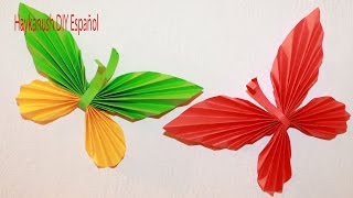 Como Hacer Mariposa de Papel Paso a Paso [upl. by Aslin]