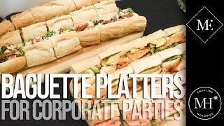 Corporate Dinner Party  Sandwich Platter Ideas for Party Catering Buffet [upl. by Jat]