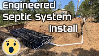 INSTALLING an Engineered Septic System Time Lapse [upl. by Silbahc]