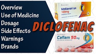 Diclofenac Sodium  Voltaren Diclozaf Caflam  Uses  Dosage and Side Effects [upl. by Adnawyek860]