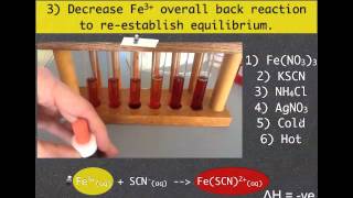 VCE Chemistry Unit 3 Equilibrium Iron Thiocyanate [upl. by Normi145]