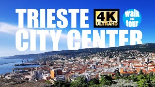 Trieste  Evening walk  City Center in 4K UHD 60 fps [upl. by Helgeson]