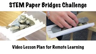 Paper Bridges STEM Challenge Lesson Plan for Students [upl. by Einiffit]