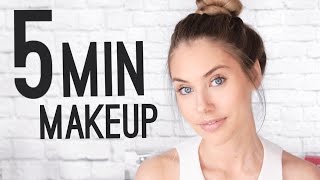 QUICK amp EASY 5 MINUTE MAKEUP TUTORIAL [upl. by Yntirb378]