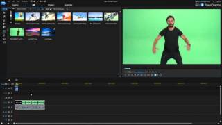 How to green screen in Cyberlink PowerDirector 14 Chroma Key Tutorial [upl. by Lomasi]