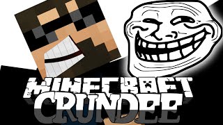 Minecraft CRUNDEE CRAFT  HOLE TROLL 5 [upl. by Laeira]