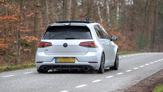 400HP TTE535 Volkswagen Golf 7 GTI  LOUD Accelerations Burnouts amp Revs [upl. by Sorenson]