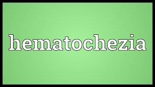 Hematochezia Meaning [upl. by Ahsile33]