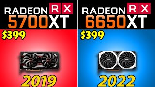 RX 5700 XT vs RX 6650 XT  How Much Performance Difference [upl. by Natal]