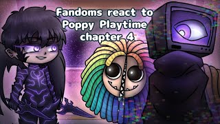 Fandoms React To Poppy Playtime Chapter 4  Gacha React [upl. by Maurey]