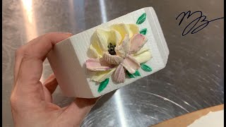 Palette Knife Buttercream Flower Tutorial [upl. by Derry]