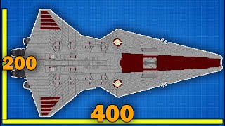 400 BLOCK LONG Venator Star Destroyer Built in Minecraft [upl. by Radburn]