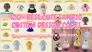 120 BEST CUTE SANRIO CUSTOM DESIGN CODES  Animal Crossing New Horizons ♡ [upl. by Ellison188]