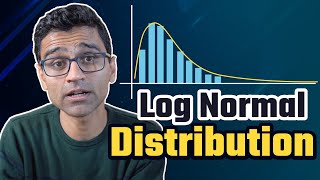 Log normal distribution  Math Statistics for data science machine learning [upl. by Travis39]