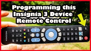 Setup a 3 Device Insignia Universal Remote Control [upl. by Leroy178]