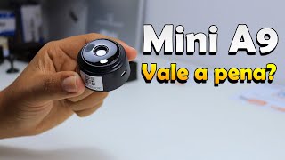 MINI CÂMERA A9 UNBOXING CONFIGURAÇÃO E REVIEW [upl. by Sapphire216]